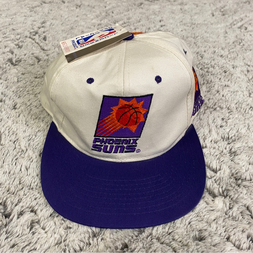 Phoenix Suns NBA Vintage 90s Snapback Hat Flat Bill New Old Stock NOS NWT Retro